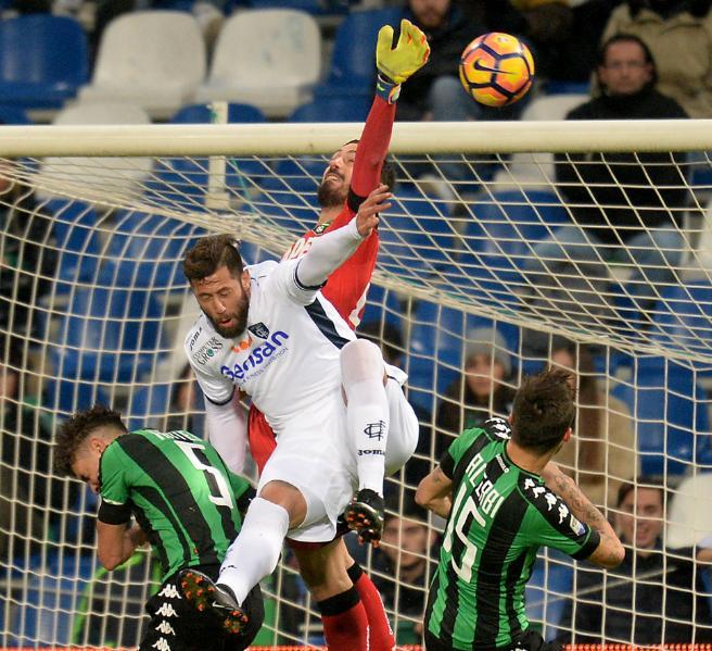 Mchedlidze in azione contro il Sassuolo (foto agenzia Massimo Sestini)