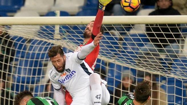 Mchedlidze in azione contro il Sassuolo (foto agenzia Massimo Sestini)