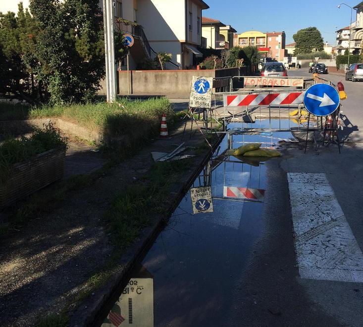 Acqua in strada da tre settimane 