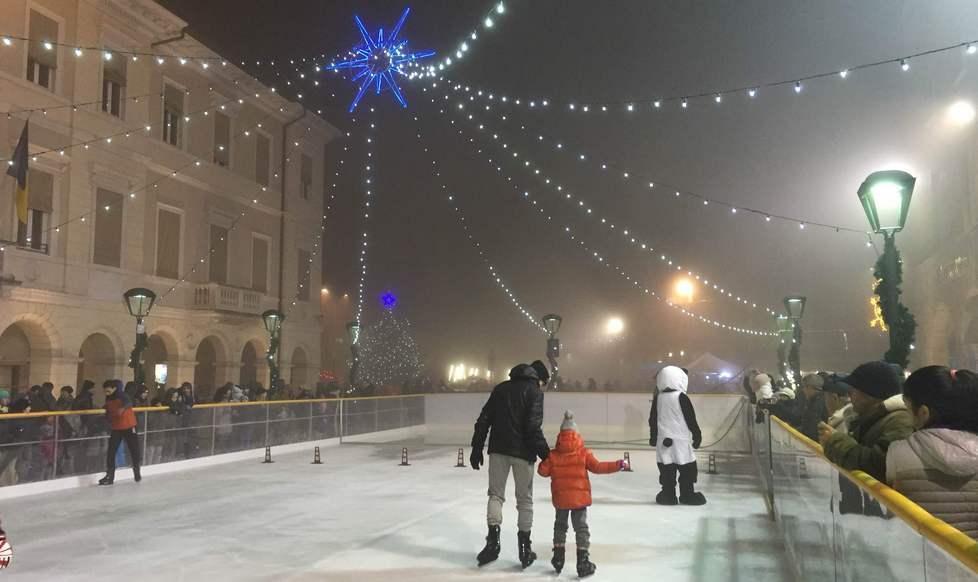 A Portomaggiore si pattina in piazza 