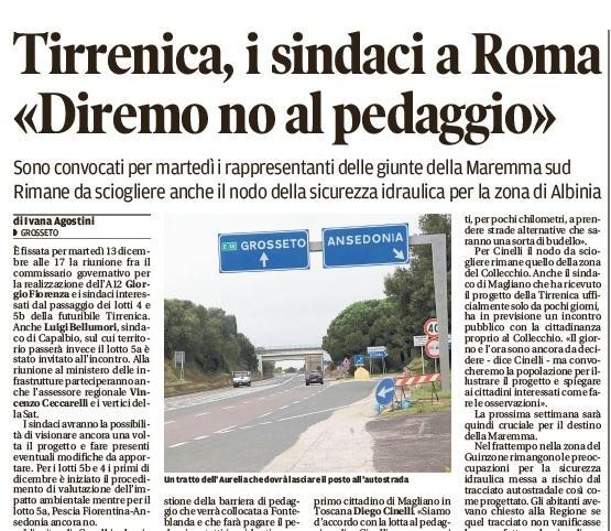 La Tirrenica minaccia la fattoria del Collecchio 