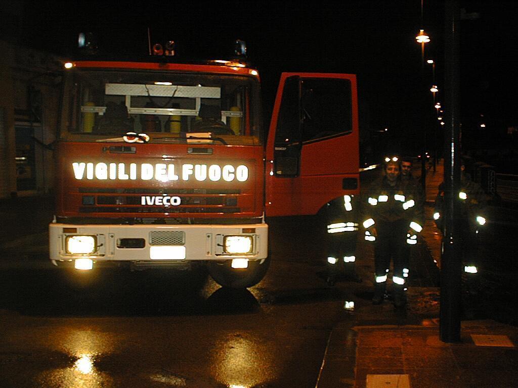 Intervento dei vigili del fuoco