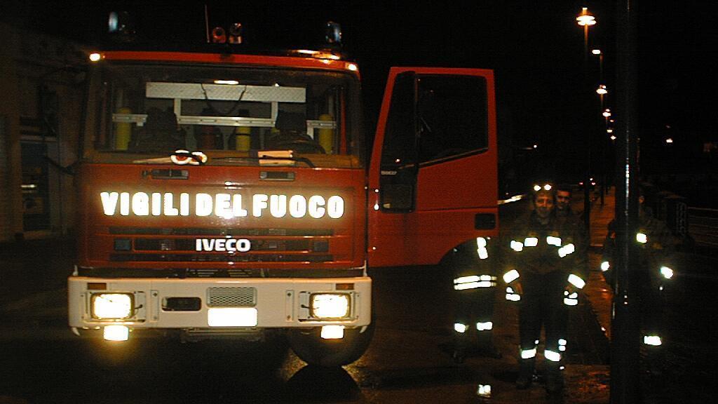 Intervento dei vigili del fuoco