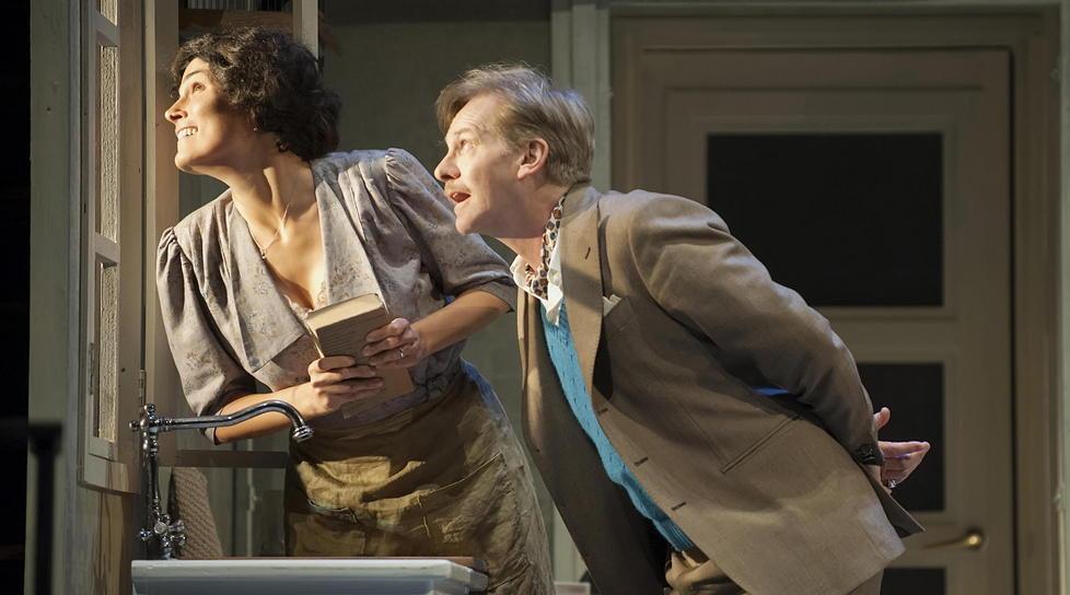 Valeria Solarino e Giulio Scarpati al teatro di S. Croce