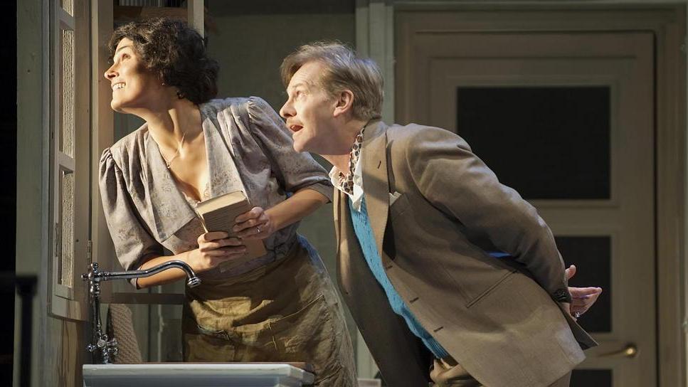 Valeria Solarino e Giulio Scarpati al teatro di S. Croce