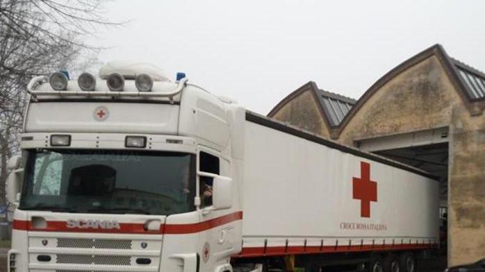Gli aiuti della Cri ai terremotati