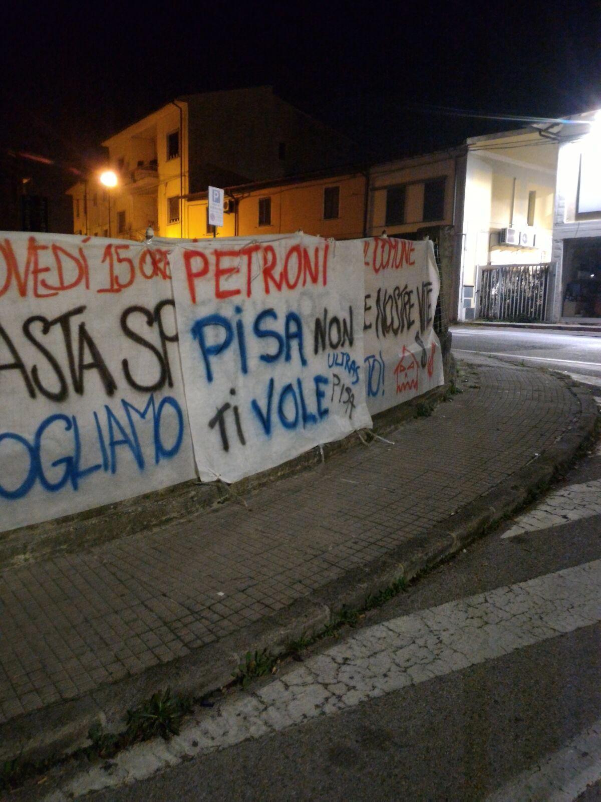 Riesplode la protesta dei tifosi: se Petroni non vende, il Pisa non gioca