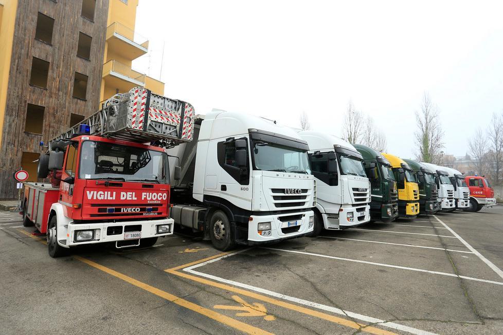 'Ndrangheta, 39 camion confiscati con Aemilia consegnati ai pompieri