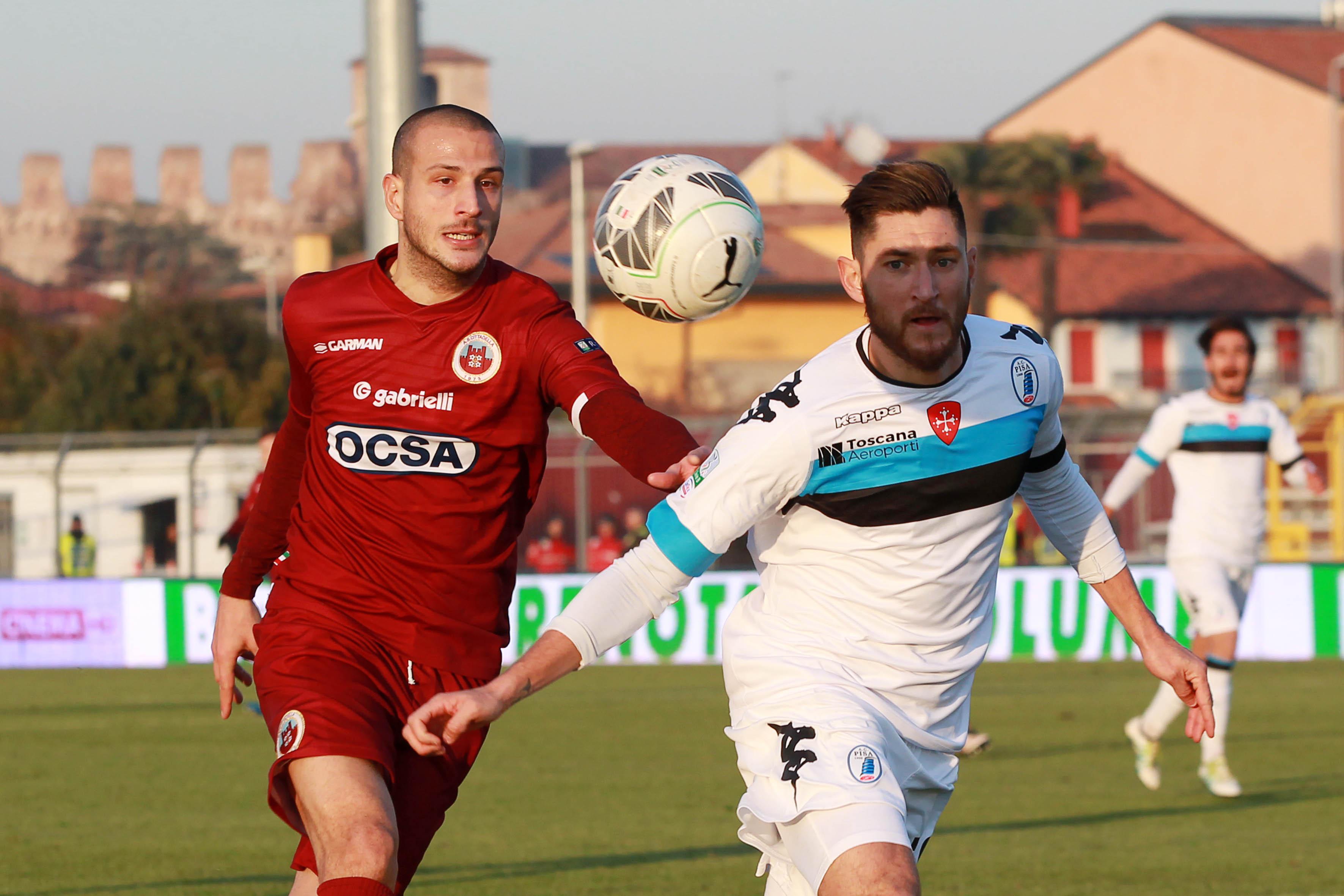 Pisa in dieci sconfitto a Cittadella (1-0): decide un gol di Salvi