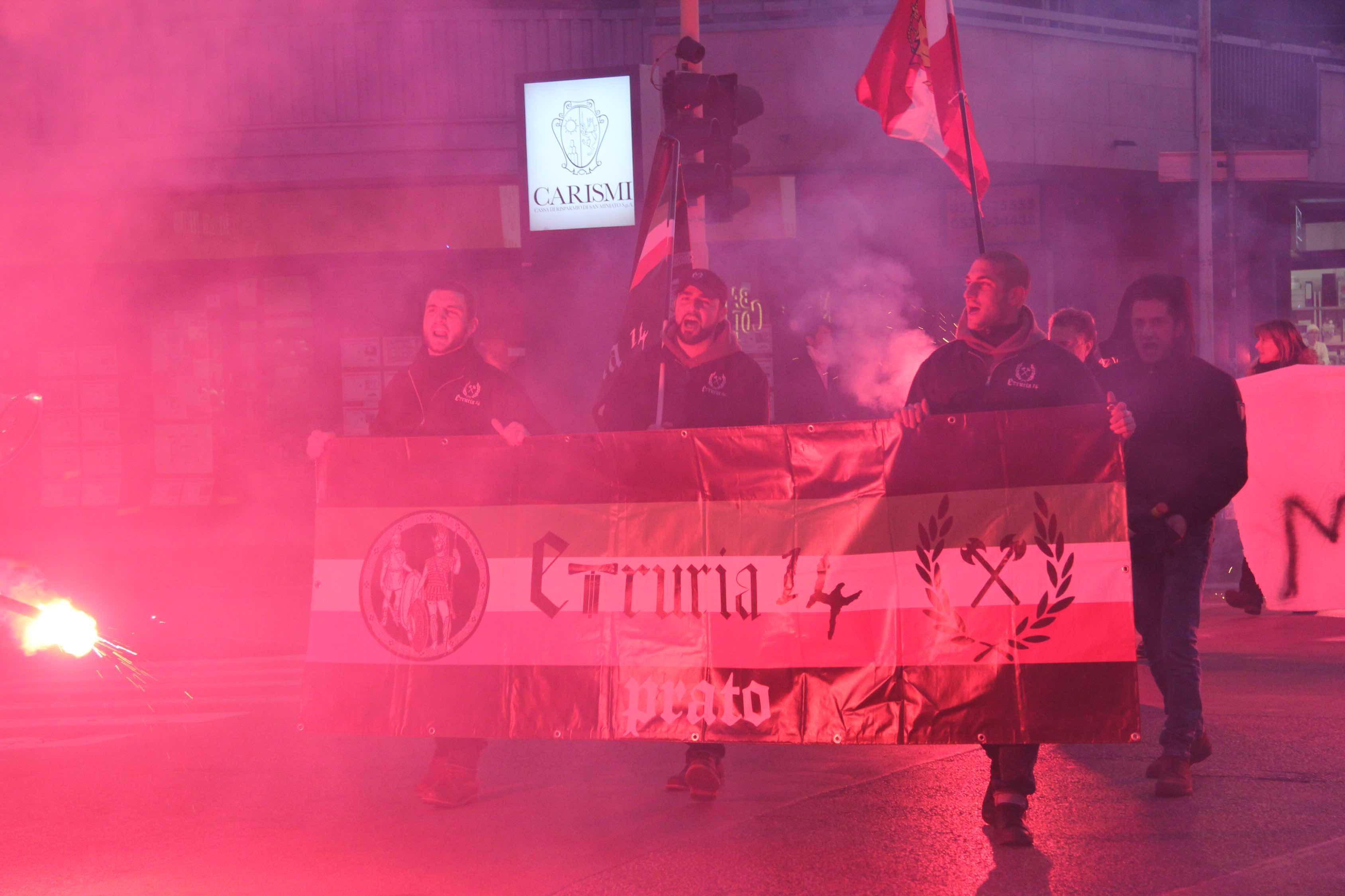 La manifestazione antimoschea