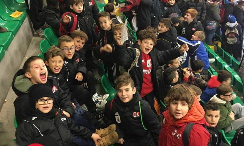 I ragazzi del Turano a vedere il Milan a San Siro 