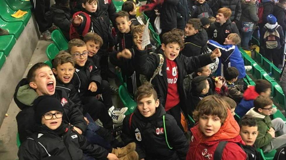 I ragazzi del Turano a vedere il Milan a San Siro
