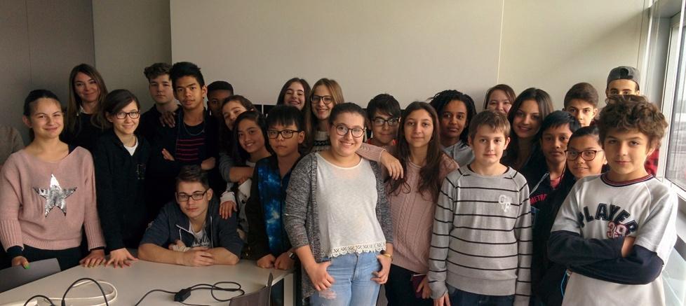 La 3B delle scuole medie Paoli in Gazzetta