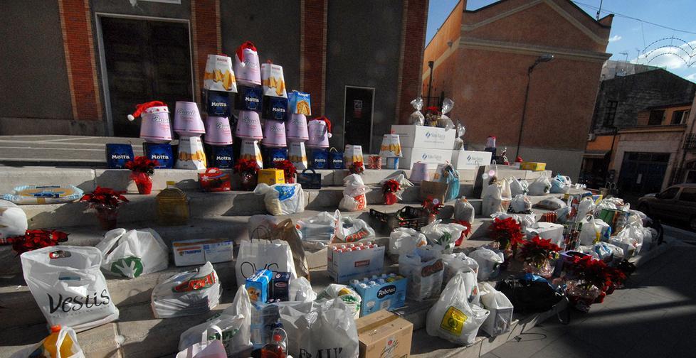 Scalinata solidale a San Sebastiano 