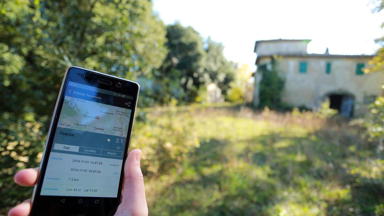 La zona interessata dallo sciame sismico
