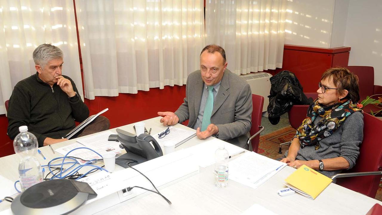 Al centro il direttore generale Piero Canova (foto Paolo Barlettani)
