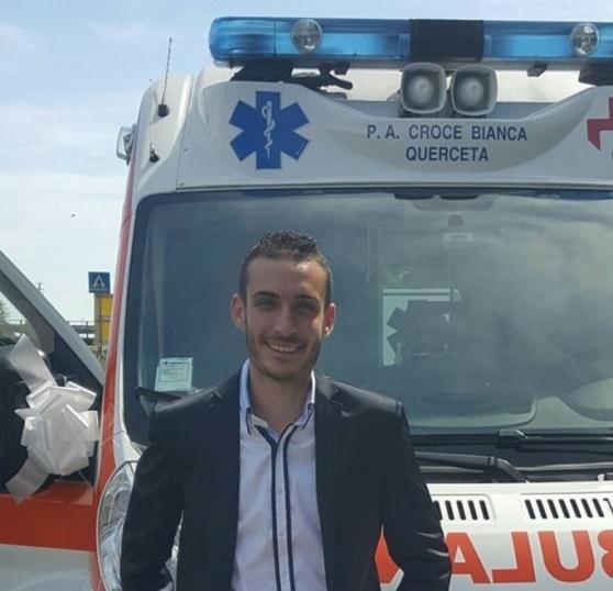 Michele Silicani, volontario della Croce Bianca di Querceta