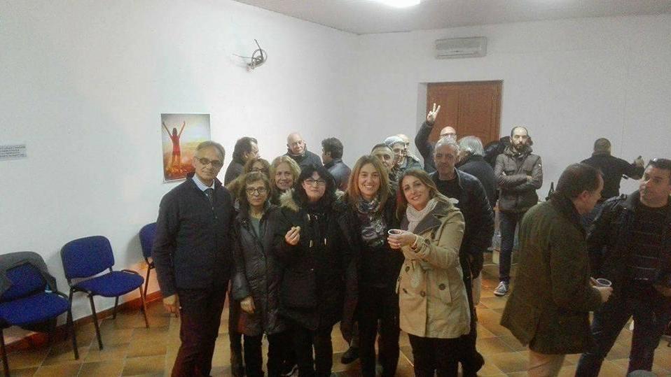 Gli attivisti del meet up Oristano in Movimento