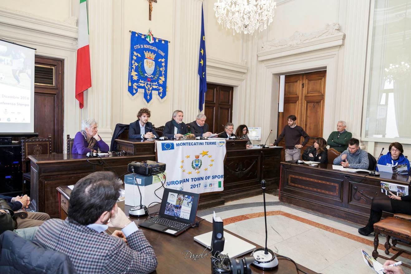 La conferenza stampa di presentazione del rogramma per Montecatini capitale dello sport (foto Nucci)