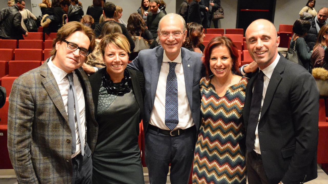 Da sinistra Claudio Bettazzi, Cinzia Grassi, Sergio Silvestrini, Elena Calabria, Stefano Vivai