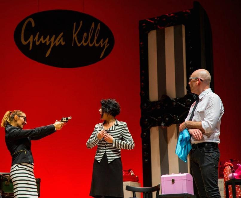 Laura Calvia, Antonella Masala e Daniele Coni sul palco