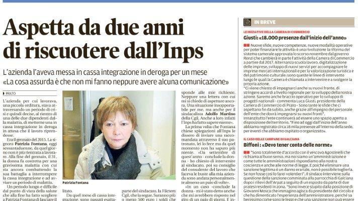 L'articolo pubblicato dal Tirreno il 23 dicembre 2016