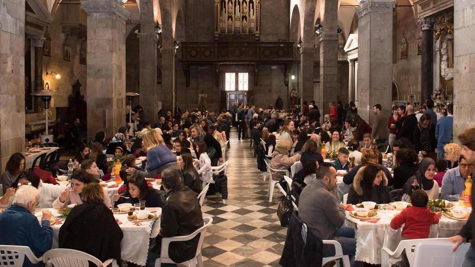 Oltre 250 al pranzo di solidarietà