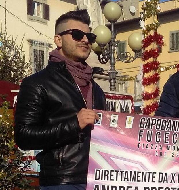 Andrea Prestianni a Fucecchio per l’evento del 31