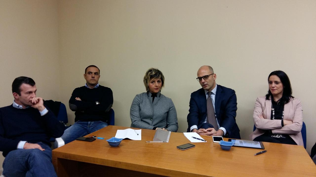 La conferenza stampa di Forza Italia