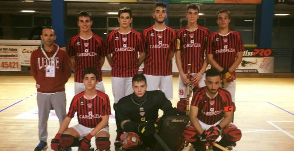 Hockey, i piccoli rossoneri fanno bella la CariSpezia 