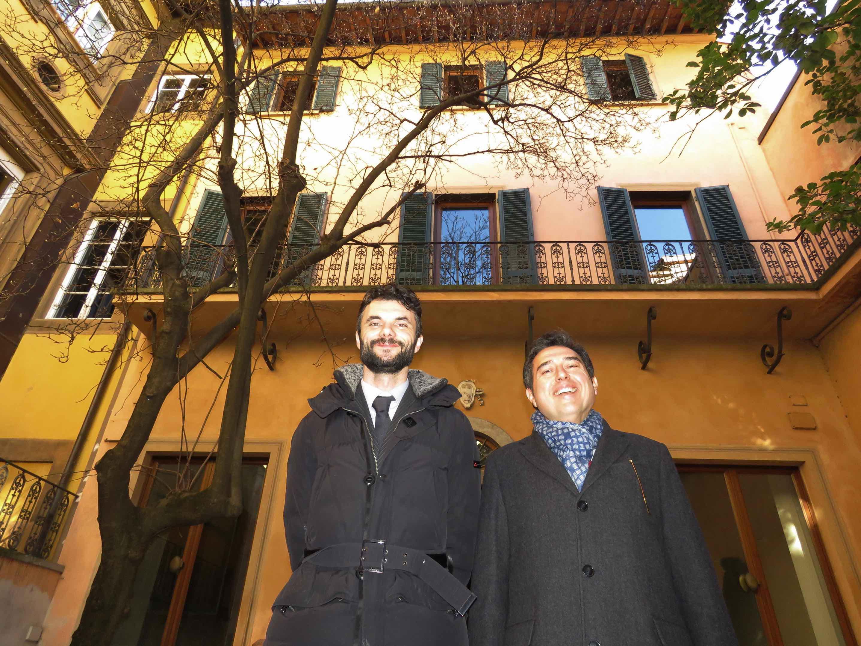 Il sindaco Matteo Biffoni insieme al presidente Sori Alessandro Michelozzi