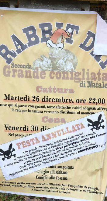 Dopo la “strage” sono spariti tutti i conigli 