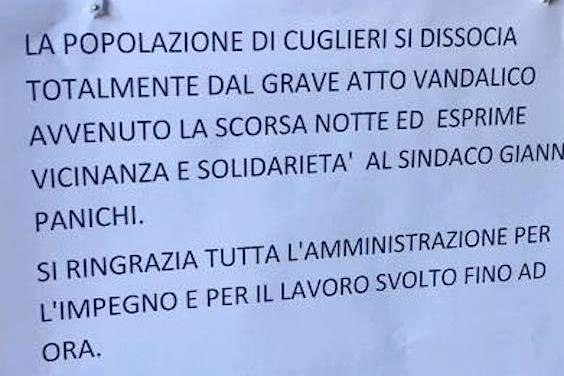 Volantino di condanna, le parole di Pigliaru e Erriu