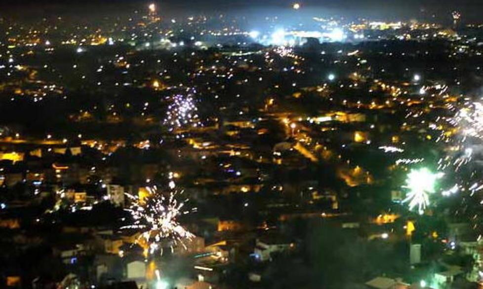 Tantissimi botti in città