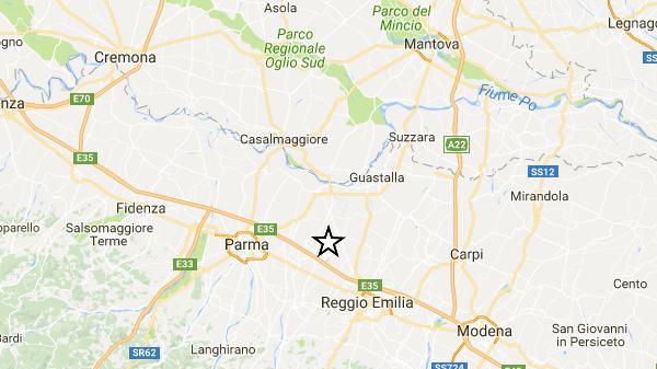 Reggio Emilia, scossa di terremoto con epicentro a Campegine