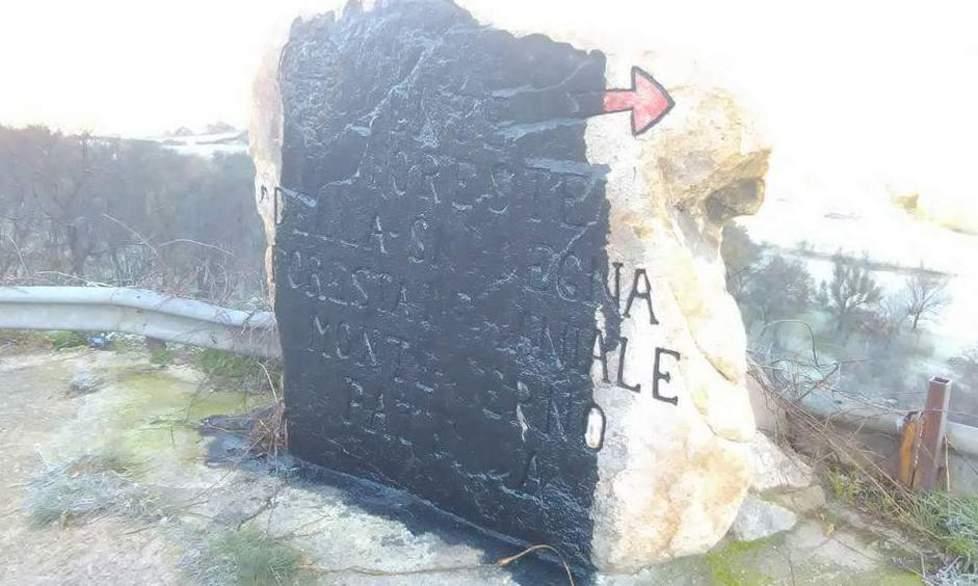 Vandali in azione sul Monte Lerno