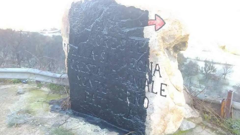 Vandali in azione sul Monte Lerno