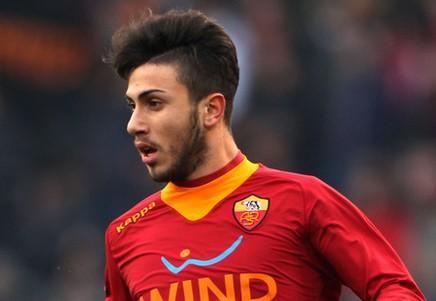 L'attaccante Giammarco Piscitella con la maglia della Roma