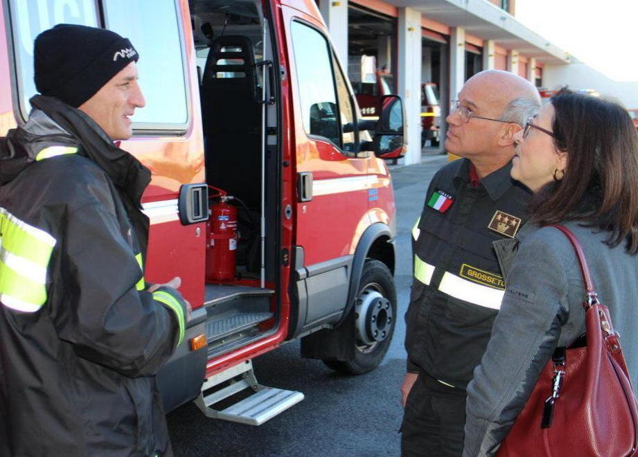 La prefetta al comando provinciale Vf