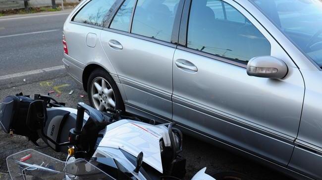 Scontro auto moto sulla provinciale: arriva l’elisoccorso