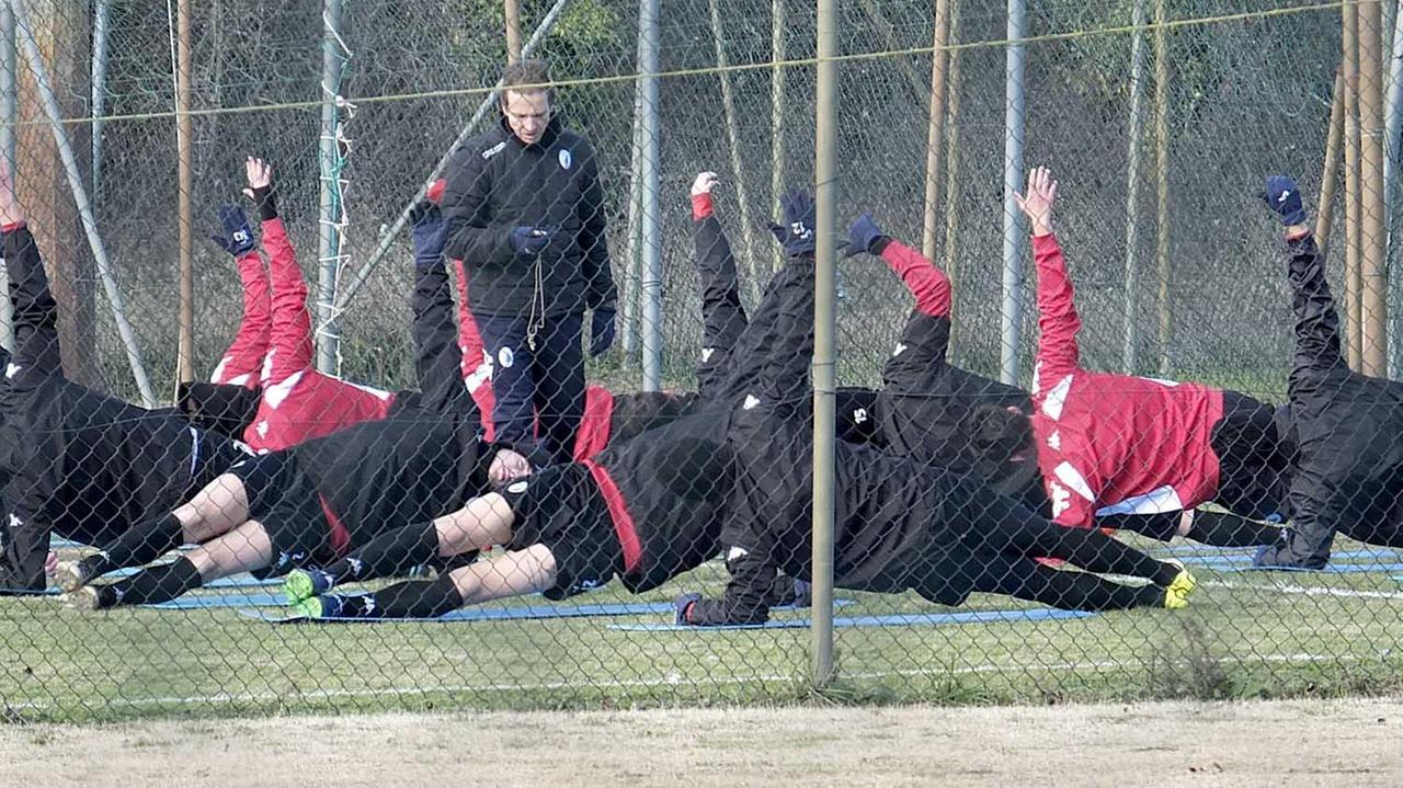 Il primo allenamento del 2017 dei nerazzurri a San Piero (Muzzi)
