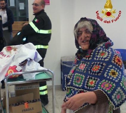 i vigili del fuoco in pediatria