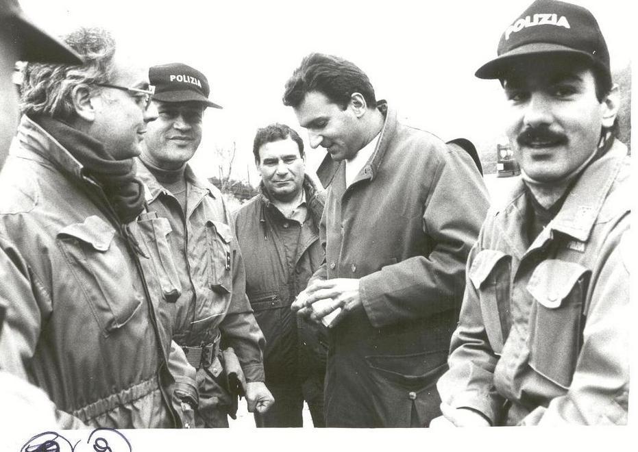 Marco Spina (primo a destra) accanto a Fateh Kassam e Antonello Pagliei