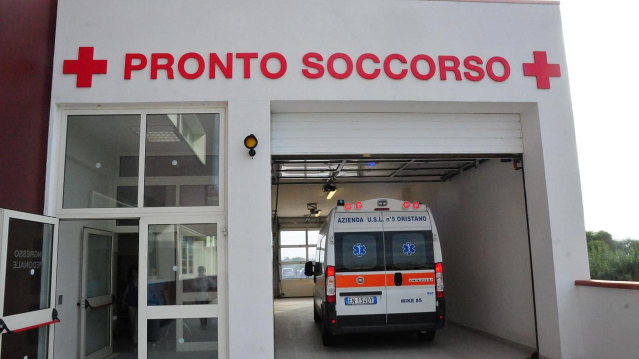 Il pronto soccorso dell'ospedale di Oristano