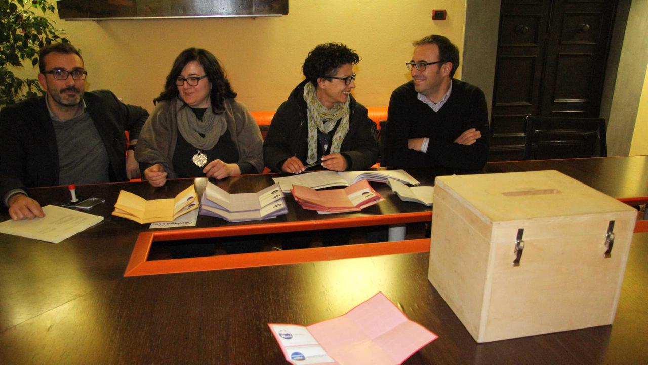 Il seggio elettorale in Provincia