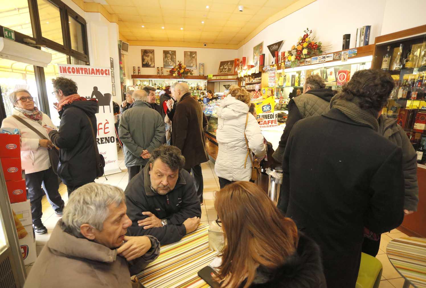 Un momento del Caffè Tirreno a La Fontina
