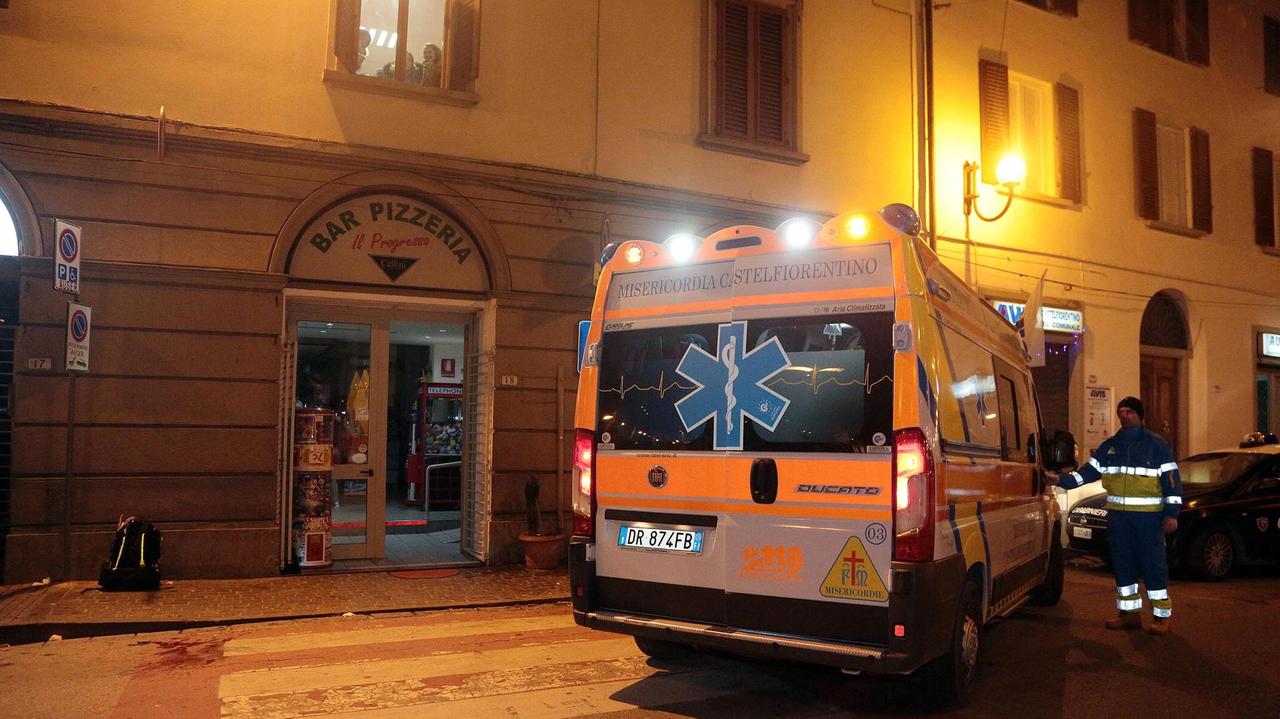 Il luogo della sparatoria a Castelfiorentino (foto agenzia Carlo Sestini)