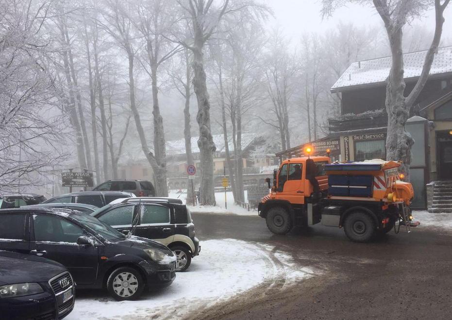 Amiata: gelo finito, è caduto nevischio 