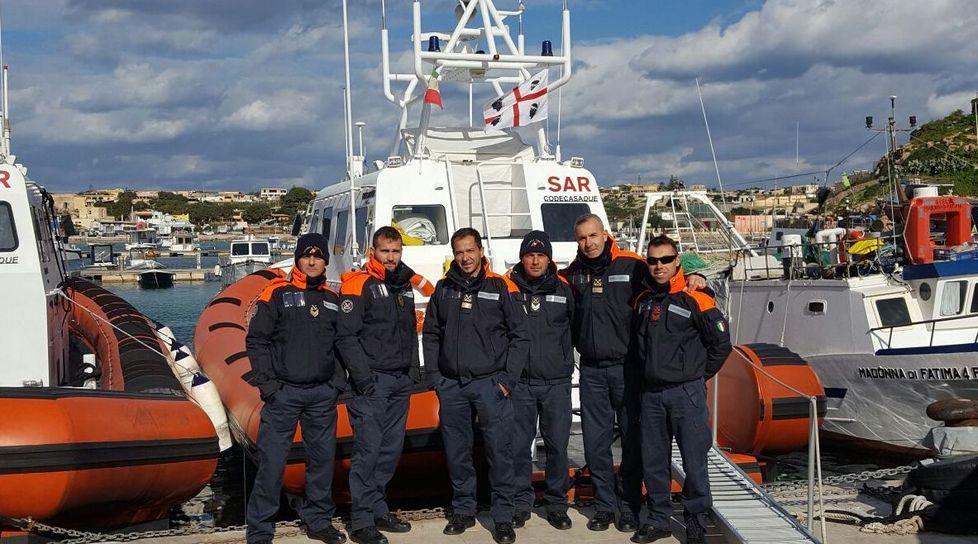 La motovedetta CP 306 in missione nel canale di Sicilia