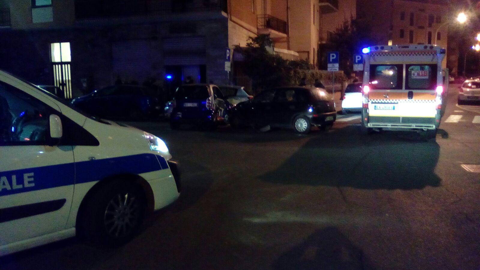 Cagliari, incidente stradale nella notte: due feriti